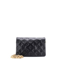 Coussin Pochette Monogram Embossed Lambskin