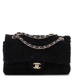 Classic Double Flap Bag Patchwork Tweed Medium
