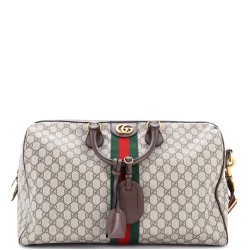 Ophidia Carry On Duffle Bag GG Coated Canvas Medium