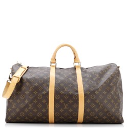 Keepall Bandouliere Bag Monogram Canvas 55