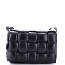 Cassette Crossbody Bag Padded Maxi Intrecciato Leather Small
