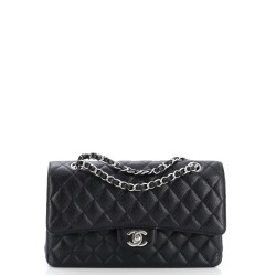 Classic Double Flap Bag Quilted Caviar Medium