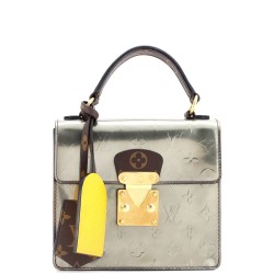 Spring Street NM Handbag Monogram Vernis with Monogram Canvas and Epi Leather