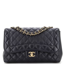 Mademoiselle Chic Flap Bag Quilted Lambskin Jumbo