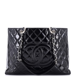 Grand Shopping Tote Quilted Patent
