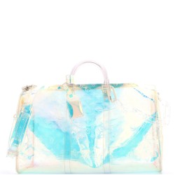 Keepall Bandouliere Bag Limited Edition Monogram Prism PVC 50