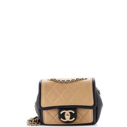 Graphic Flap Bag Quilted Calfskin Mini