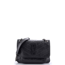 Niki Chain Flap Bag Matelasse Chevron Leather Baby