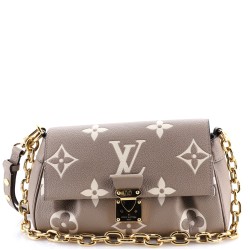 Favorite NM Handbag Bicolor Monogram Empreinte Giant