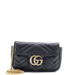 GG Marmont Flap Bag Matelasse Leather Super Mini
