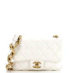 Funky Town Flap Bag Quilted Lambskin Small