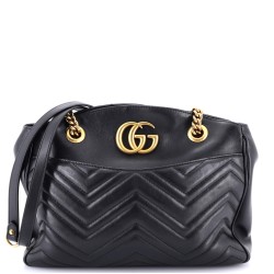 GG Marmont Chain Tote Matelasse Leather Medium