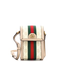 Ophidia Vertical Flap Crossbody Bag GG Coated Canvas Mini