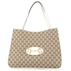 Horsebit 1955 Tote GG Canvas with Leather Medium