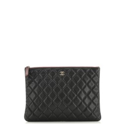 O Case Clutch Quilted Caviar Medium