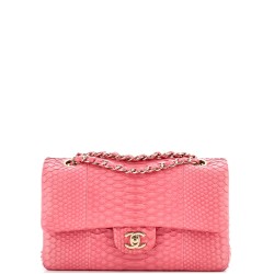 Classic Double Flap Bag Python Medium