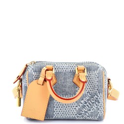Speedy Bandouliere Bag 3D Damier Giant Denim 18