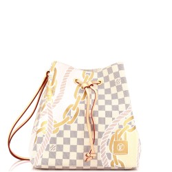 NeoNoe Handbag Limited Edition Damier Summer Rope and Chain MM