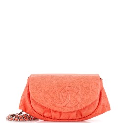 Half Moon Wallet on Chain Caviar