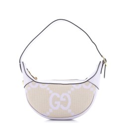 Ophidia Half Moon Bag Jumbo GG Canvas Mini