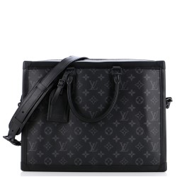 Soft Trunk Briefcase Monogram Eclipse Canvas