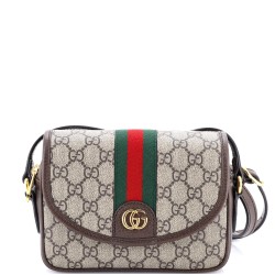 Ophidia Flap Shoulder Bag GG Coated Canvas Mini