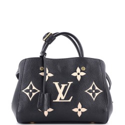 Montaigne Handbag Bicolor Monogram Empreinte Giant BB