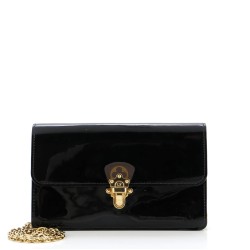 Cherrywood Chain Wallet Vernis with Monogram Canvas