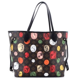 Neverfull NM Tote Limited Edition Fornasetti Cameo Monogram Canvas MM