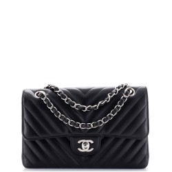 Classic Double Flap Bag Chevron Lambskin Small