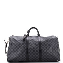 Keepall Bandouliere Bag Damier Graphite 55