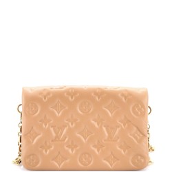 Coussin Pochette Monogram Embossed Lambskin
