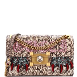 Osiride Shoulder Bag Embellished Snakeskin Medium