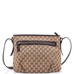Front Zip Messenger GG Canvas Medium