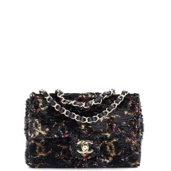 Chain Flap Bag CC Multicolor Reversible Sequins Mini