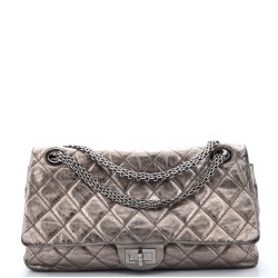 Reissue 2.55 Flap Bag Quilted Metallic Aged Calfskin 227