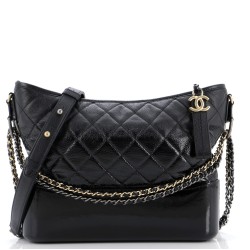 Gabrielle Hobo Quilted Goatskin and Patent Medium