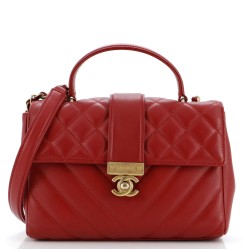 In The City Top Handle Flap Bag Mixed Quilt Calfskin Medium
