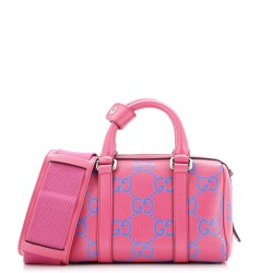 Duffle Bag GG Embossed Perforated Leather Mini