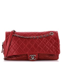 Easy Flap Bag Quilted Caviar Jumbo