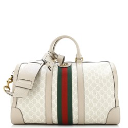 Savoy Web Convertible Duffle Bag GG Coated Canvas Medium