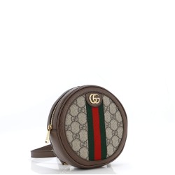 Ophidia Round Backpack GG Coated Canvas Mini