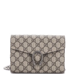 Dionysus Chain Wallet GG Coated Canvas Small
