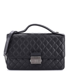 CC University Flap Bag Quilted Goatskin Medium