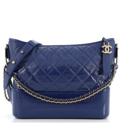 Gabrielle Hobo Quilted Goatskin and Patent Medium