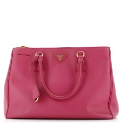 Double Zip Lux Tote Saffiano Leather Medium