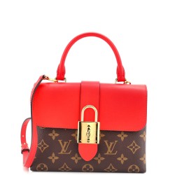 Locky Handbag Monogram Canvas with Leather BB