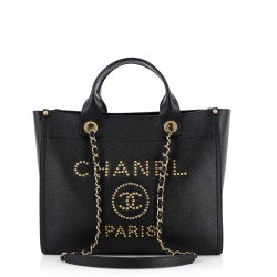 Deauville Tote Studded Caviar Small