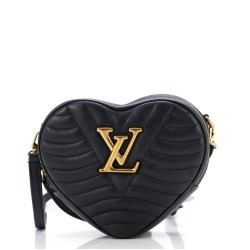 New Wave Heart Crossbody Bag Quilted Leather
