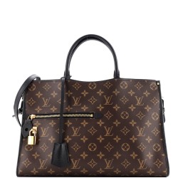 Popincourt NM Handbag Monogram Canvas with Leather MM